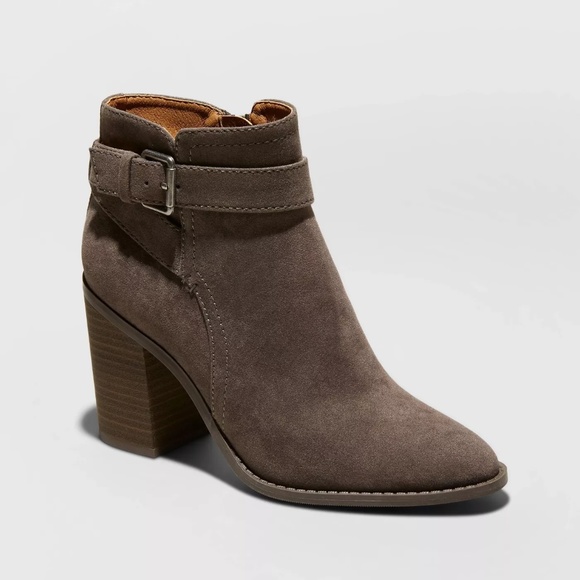 Universal Thread Shoes - Microsuede Buckle Booties